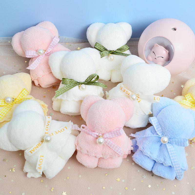 Little Bear Towel Gift Box for Weddings, New Year, and Festivals - Creative Souvenir Shape
