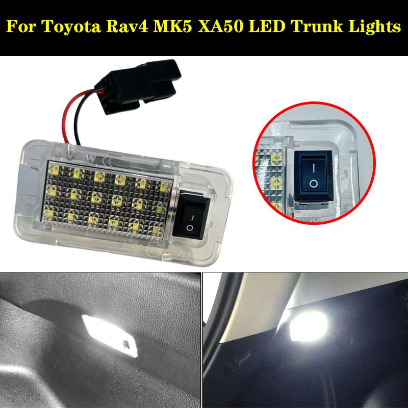 1Pcs Car LED Rear Trunk Lamp Luggage Compartment Light Bulb White DC 12V For Toyota Rav4 2006-2022 RAV4 XA30 XA40 XA50 2019-2021