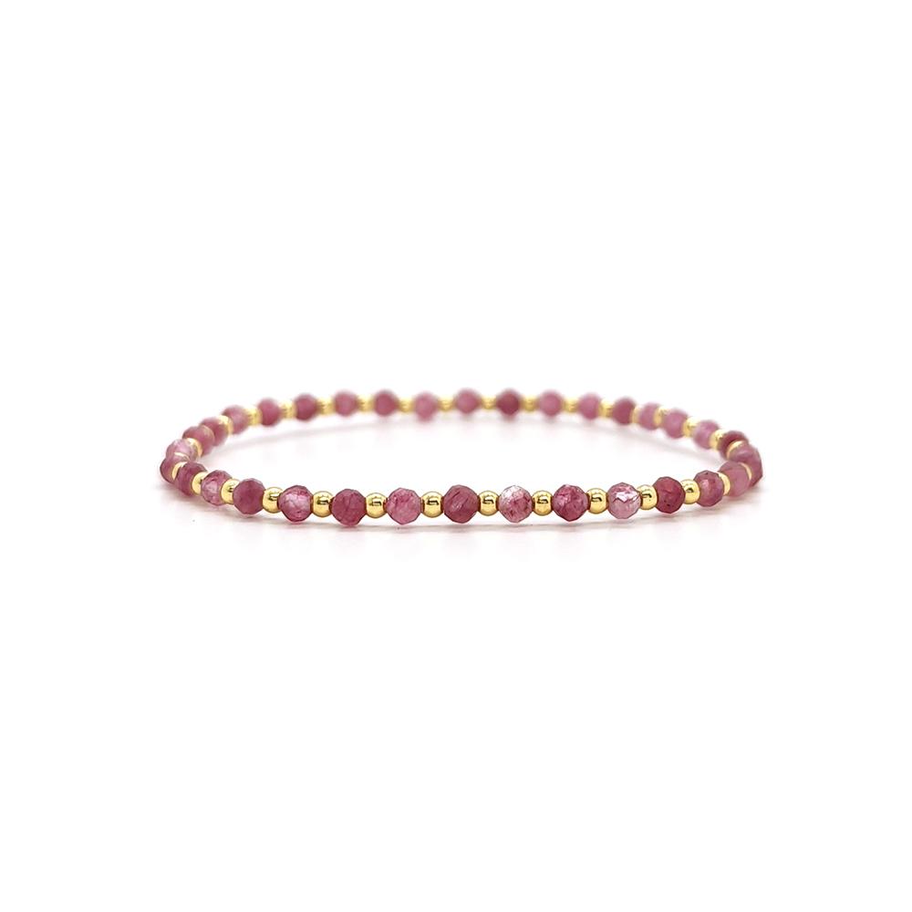 Vlen Boho Beaded Bracelet for Women Colorful Natural Stone Stretch Bracelets Trendy Fashion Dainty Jewelry Summer Beach Vacation