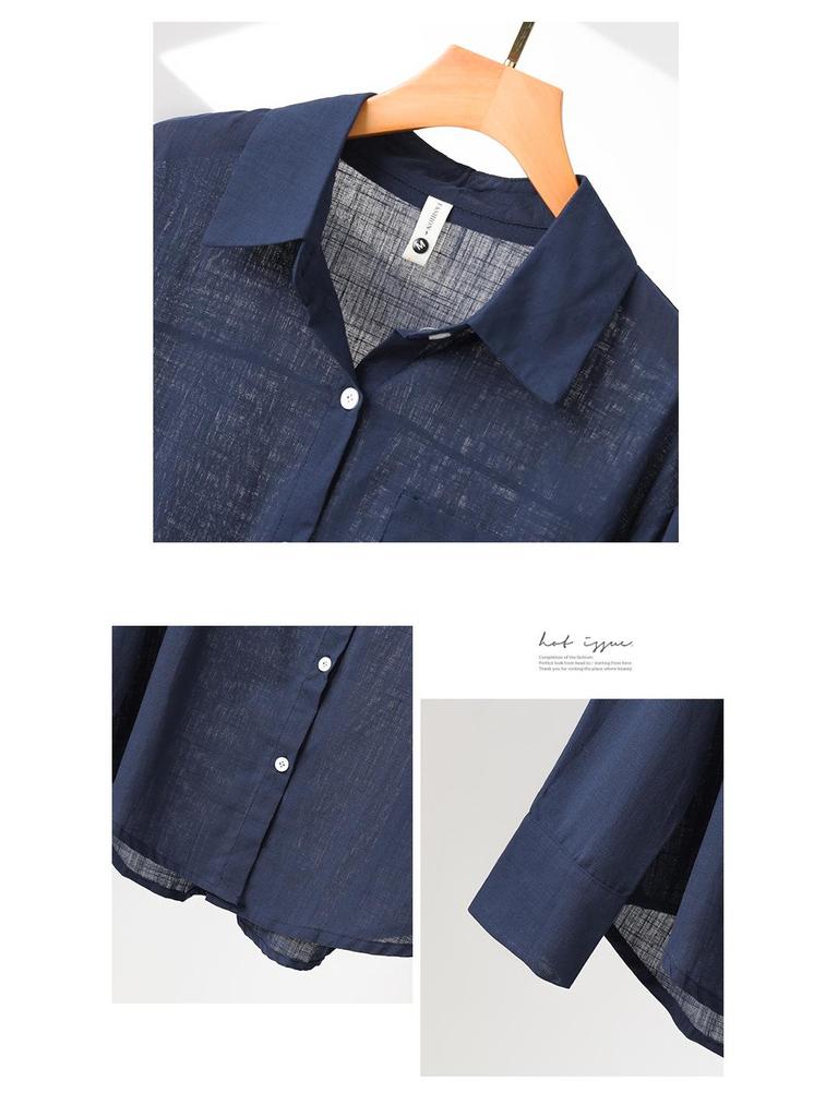 Women's Premium Linen-Cotton Shirt - Early Autumn 2025 Design