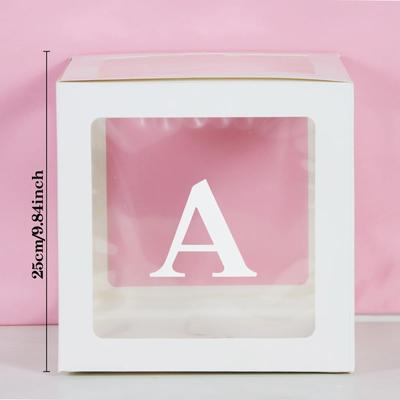 Ransparent Letter Balloon Box Decorations Happy Birthday Wedding Decor Birthday Party Supplies Decor  Wedding  Cute