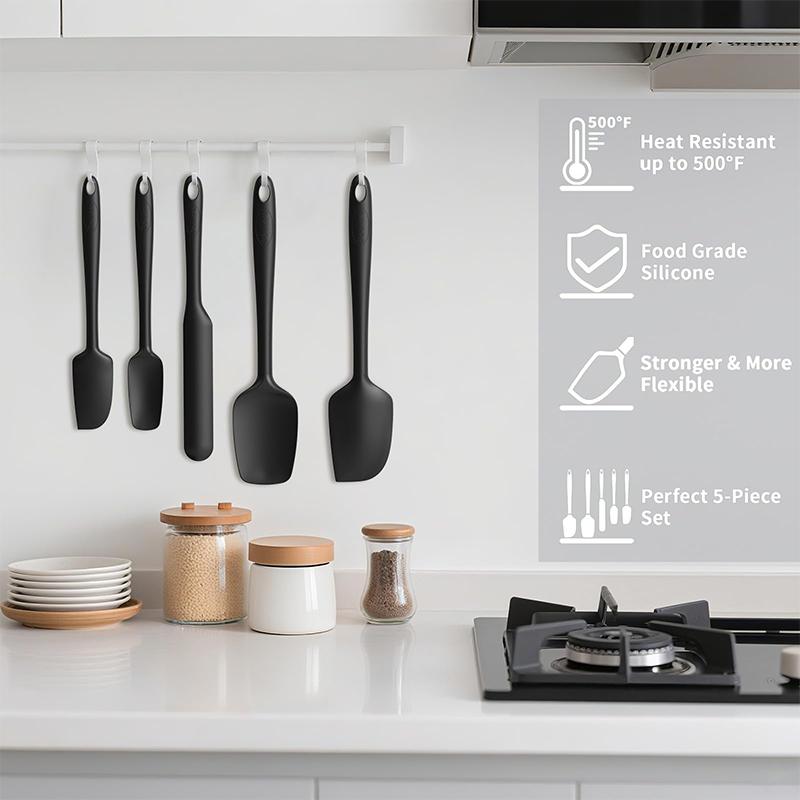 6 Pcs 5 Pcs Kitchen Baking Tool Set Silicone Oil Brush Spoon Knife Spatulas Kitchenware Bakewares