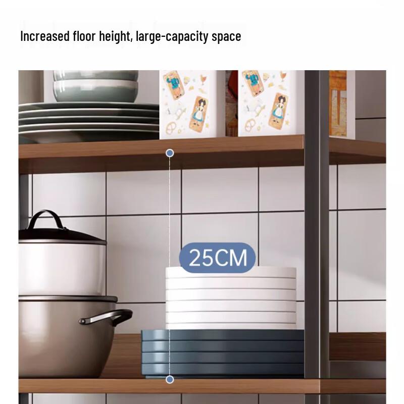 Yingbai 5-Tier Storage Rack with Black Frame