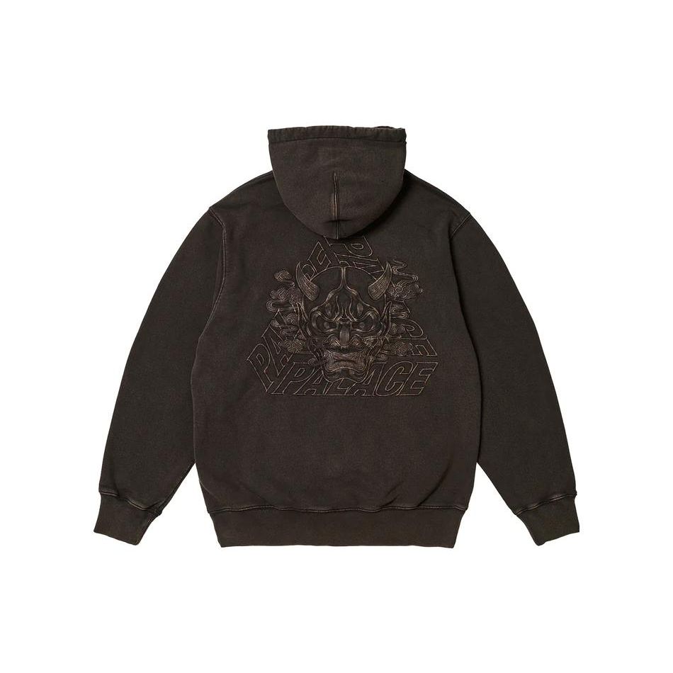 

Черные топы унисекс с капюшоном Palace Demon Hood P25CS168