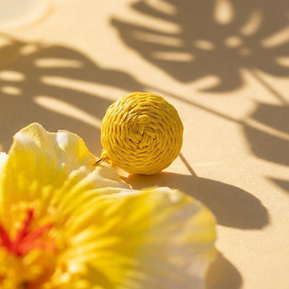 Cloth Fabric Flower Earrings Sweet Beach Drop Earrings Fresh Floral Pendant Earrings Girls