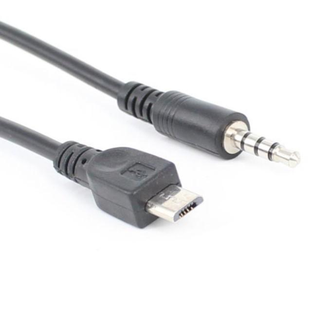 Micro USB til Jack 3,5 mm lydkabelkontakt hodetelefonplugg lydadapterkabel