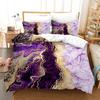 Marble Duvet Cover Gold Giltter Bedding Set Stone Marble Comforter Cover Tie Dye Fluid Magma Abstract Art Quilt Cover Twin King