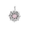 Rose Quartz Flower Silver Pendant, Pure 100% 925 Sterling Silver Handmade Jewelry, Silver Women Pendant Ap7118