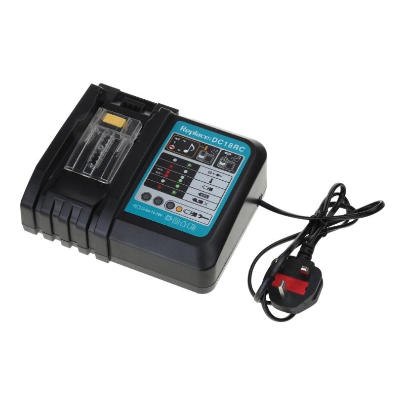 Li-ion Battery Charger for Charger 18V 14.4V BL1830 Bl1430 DC18RC Power Tool 3A Charging Current US/EU/UK/AU Plug