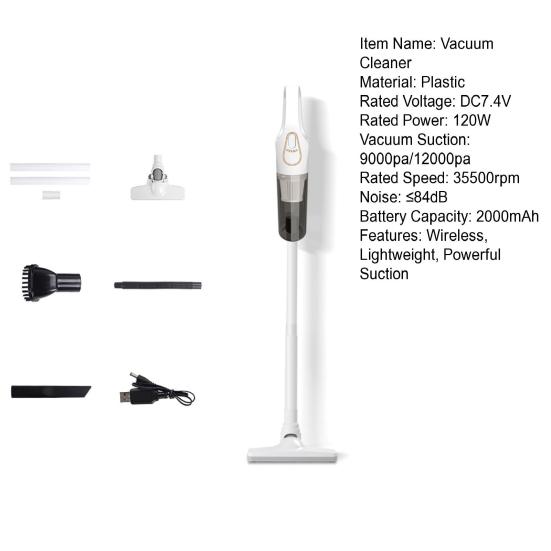 Vysavač 3 v 1 Výkonné sání Nízká hlučnost chlupů domácích mazlíčků Tvrdá podlaha Rychlé čištění Ruční bezdrátový vysavač