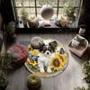 Butterfly Dog Pattern Round rug,Carpet Rug for Living Room Bedroom Playroom ,Non-slip Floor Mat,Holiday Gifts and Birthday Gifts.