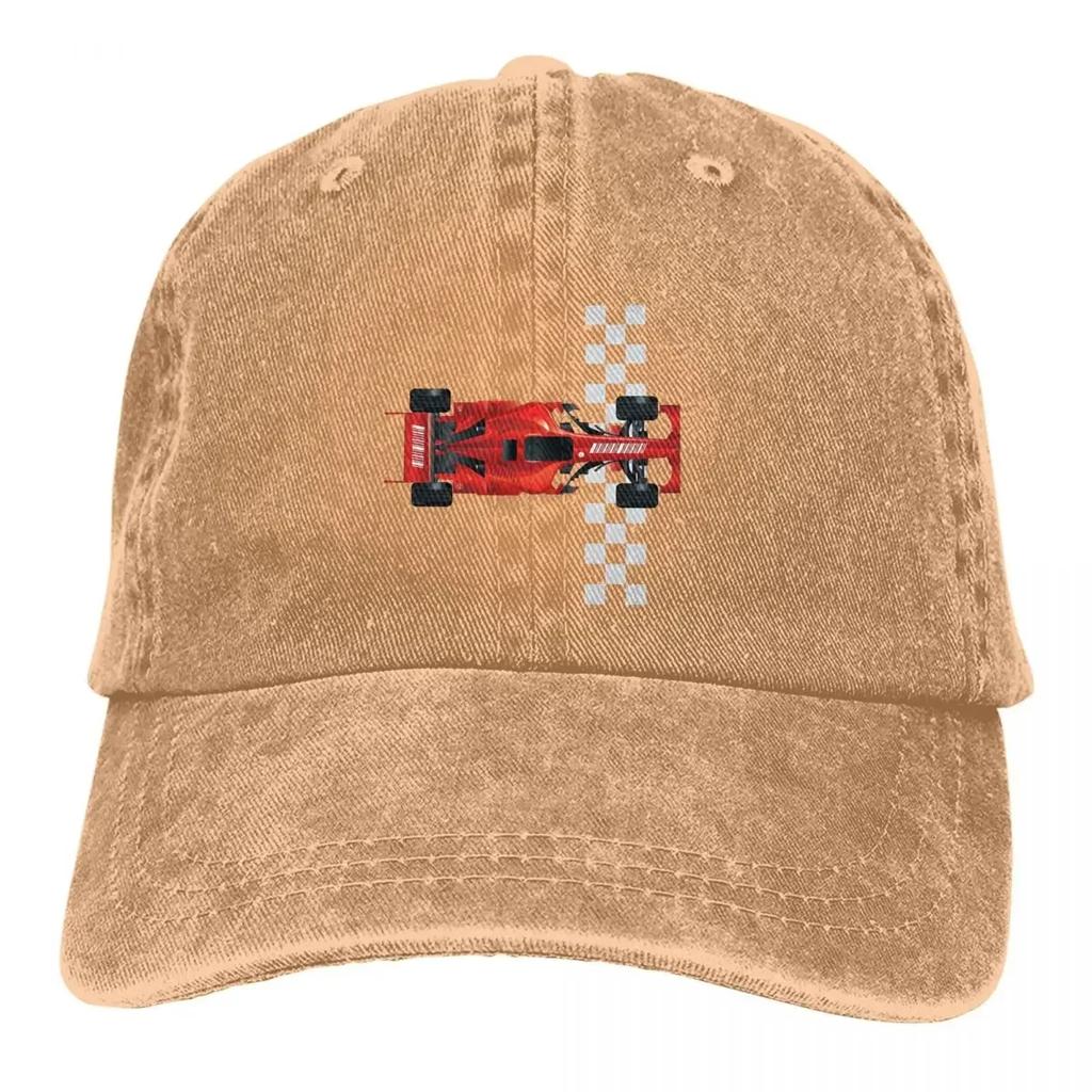 Summer Cap Sun Visor Red Finish Hip Hop Caps F1 Car Race Cowboy Hat Peaked Trucker Dad Hats