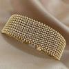 Wasserdichtes Vintage Manschettenarmband Vintage Geflochtenes Netzarmband Gewebtes Manschettenarmband Tägliches Tragen