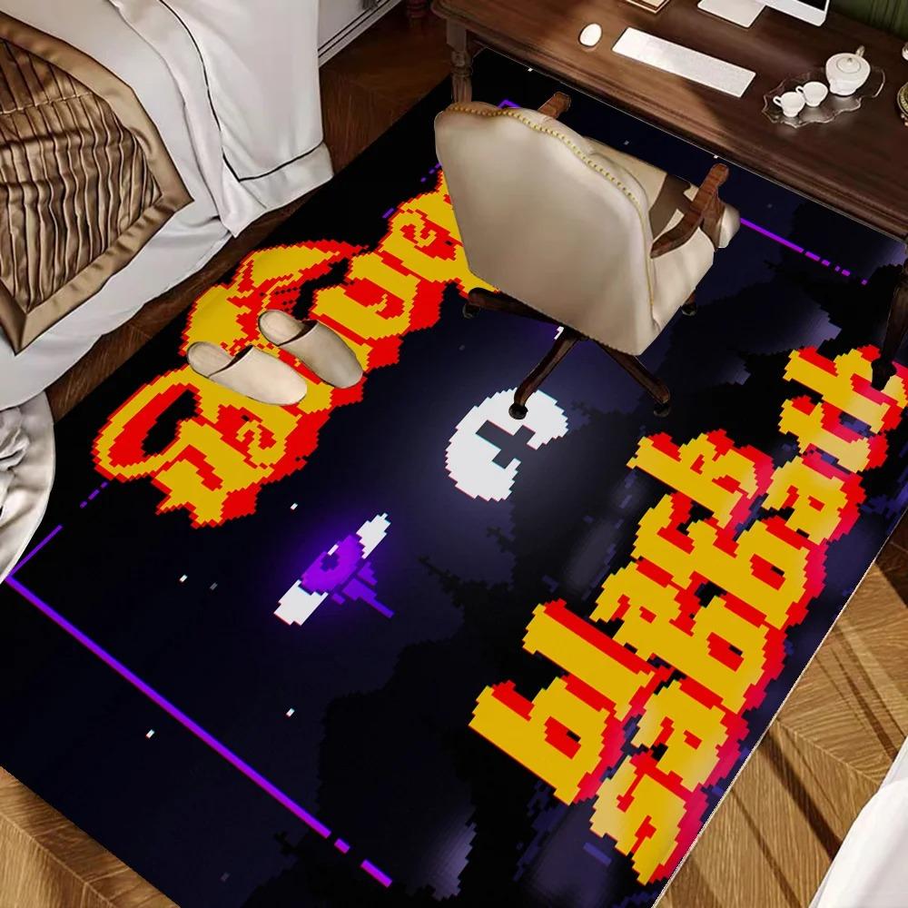 Dark Carpet Black Rock Music S-Sabbaths Kitchen Mat Kids Room Bedroom Decoration Balcony Anti-Slip Doormat Living Room
