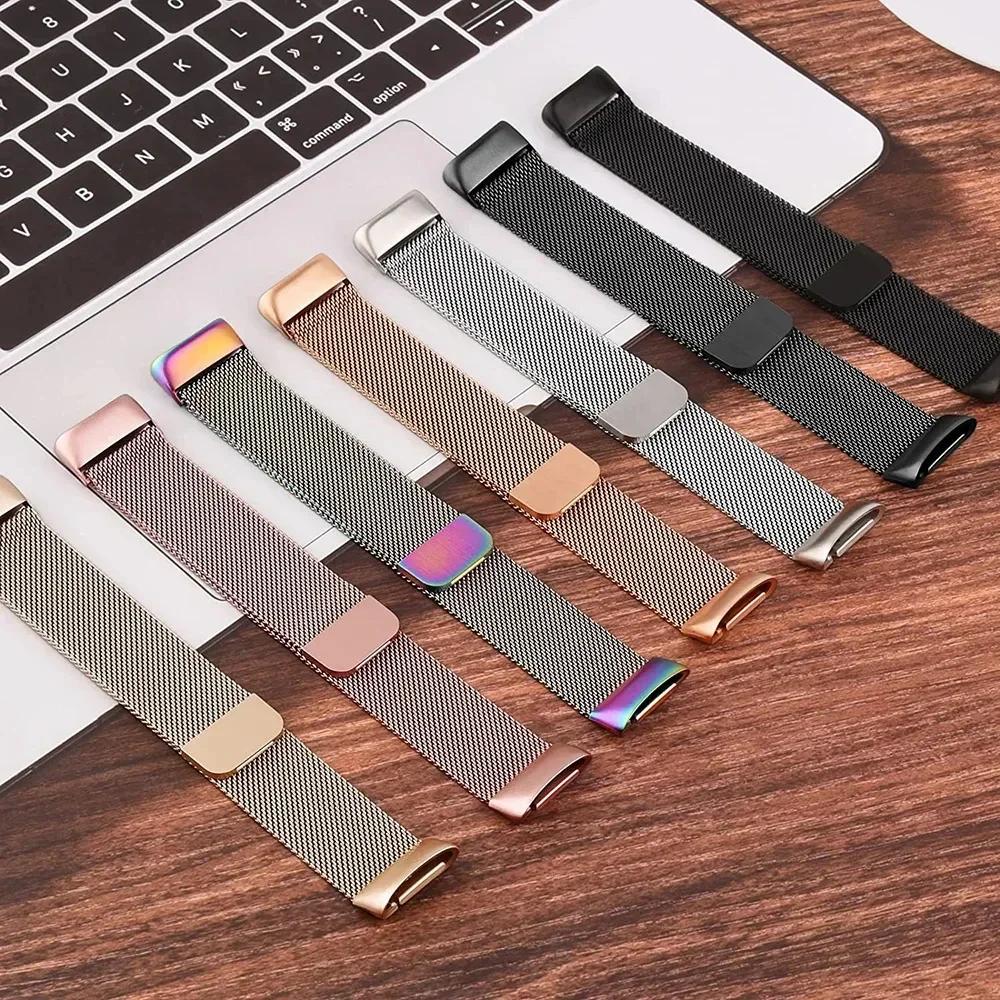 NEW Milanese loop For fitbit charge6 5 band replacement charge6 wristband stainless steel magnetic bracelet fitbit charge5 Strap