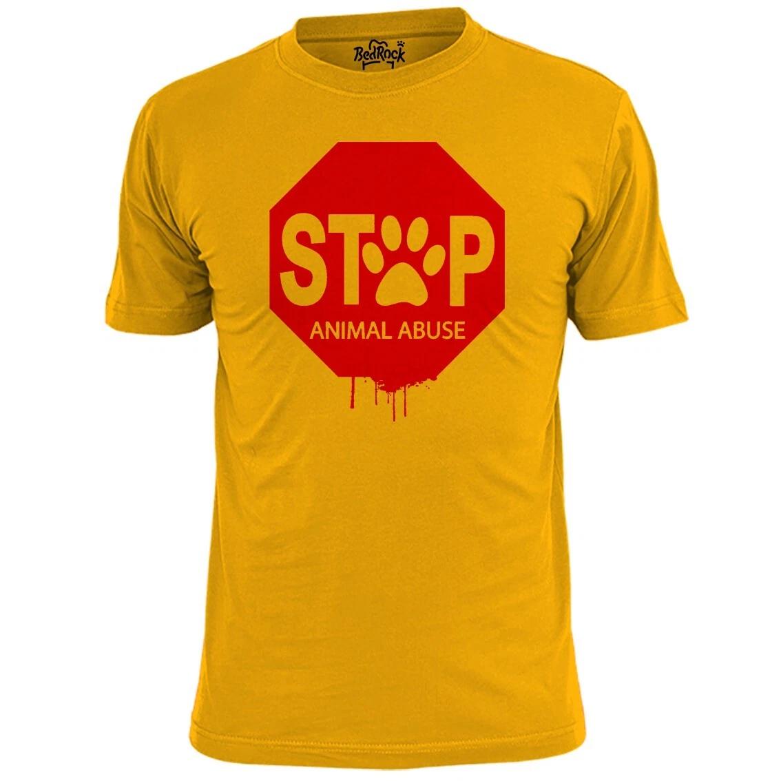 Mens Stop Animal Abuse T shirt Animal Rights Vegan Vegetarian 2XL