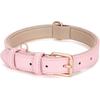 Leather Dog Collar for Small Medium Large Dog Adjustable Soft Breathable Leather