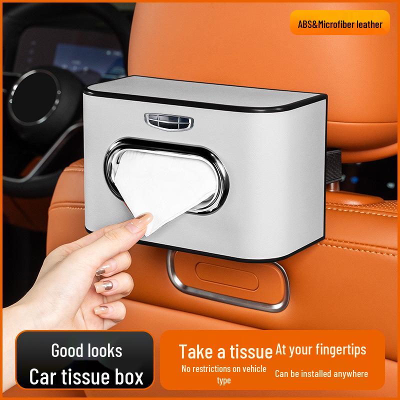 Kompatible Taschentuchbox für Geely Xingyue, Binyue, Emgrand, Borui, Geometry, ICON - Ausziehbarer Beutel für Mittelarmlehne und Sitzlehne