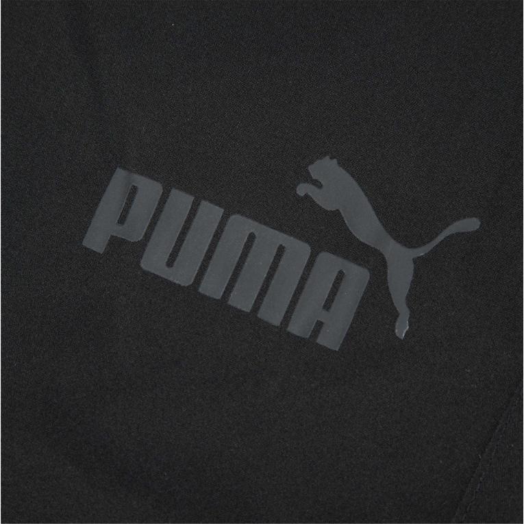 Puma Logo Print Drawstring Mid-Waist Sports Pants Men Bottoms Black 769551-02