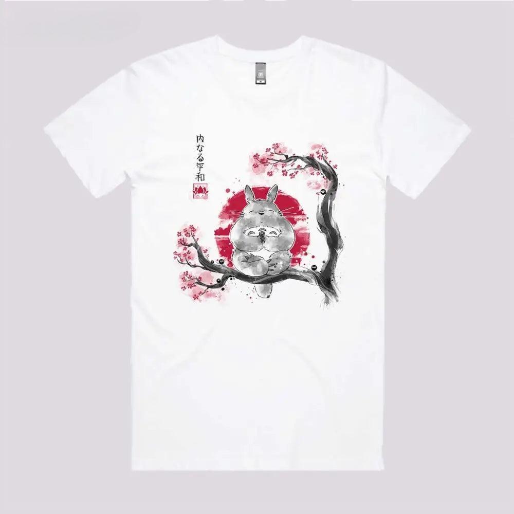 2025 Summer Spell Return T-Shirt Five Wushu Japanese Anime Peripheral Printed Short Sleeve Top Men's and Women's Trend Top