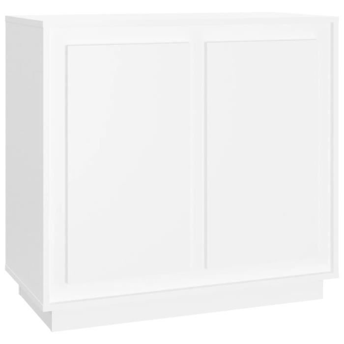 VidaXL Buffet blanc 80x34x75 cm bois d'ingénierie 819884