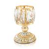 Faux Crystal Candle Holder European Style Candle Cup Shiny Tealight Holder Table Centerpiece for Home Wedding Party Decoration