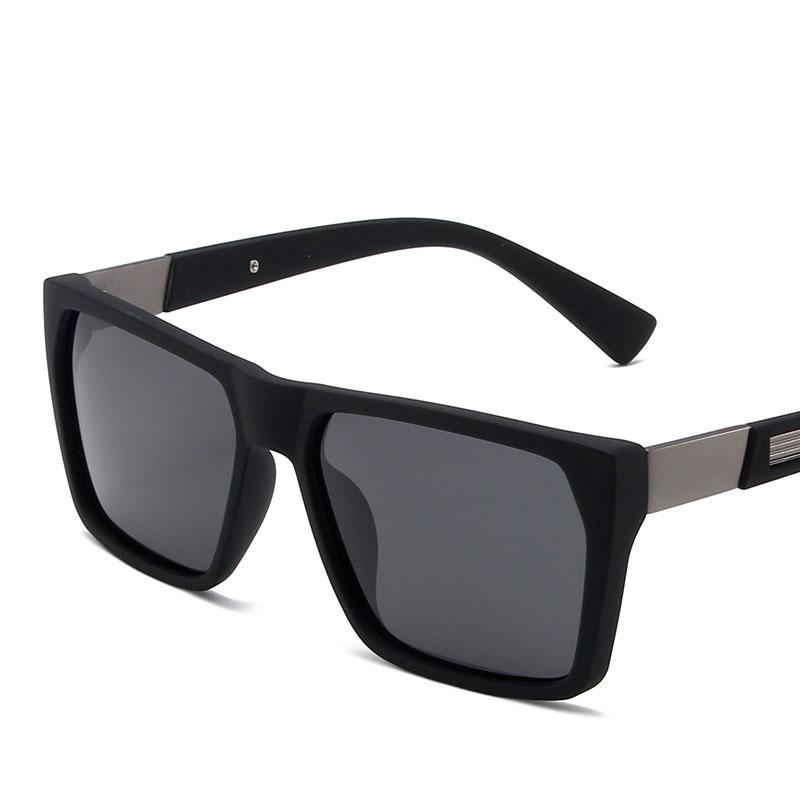 New Square Sunglasses Men's Anti-uv Sunglasses Fashion Polarization Sunglasses 1084