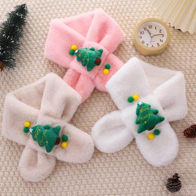 Children's Plush Scarf - Winter Thickened Neck Warmer for Boys and Girls, Cute New Year Gift