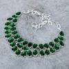 Chrome Diopside Gemstone Handmade 925 Sterling Silver Jewelry Necklace 18" M-314
