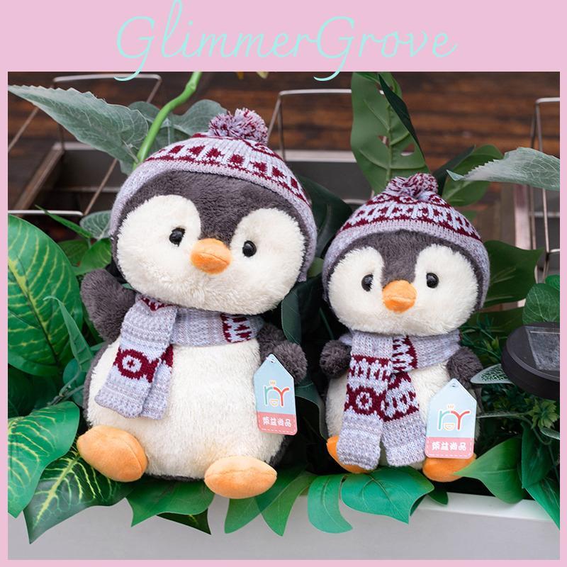 Penguin Plush Scarf Toys Children Cute Cartoon Birthday Holiday Gifts Dolls