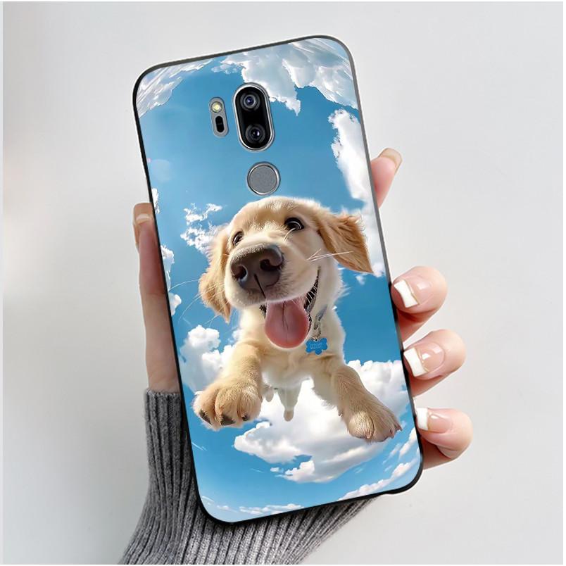 Casing For LG G7 ThinQ Case G710EM Luxury Dragon Cute Cool Boys Girls Soft TPU Black Silicone Matte Bumper LG G7ThinQ Back Cover