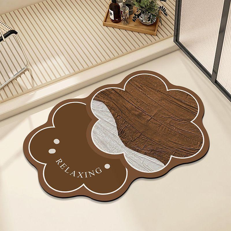 

Диатомовая грязь простой цветок коврик для пола ванная комната впитывание воды нескользящий и грязеотталкивающий вход туалет коврик для ног коврик для ванной 40X60cm 15.7X23.6in