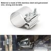 Exhaust Clamp Sleeve Coupler Replaced Part Clip Replacement Multipurpose
