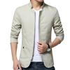 Business Mens Jacket Fashion Standing Collar Jacket Coats Men Slim Fit Business Casual Male Jackets Men Clothing Plus Size Coats
