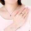 Sanrio My Melody Kuromi Necklace Silver Black Coating U-TREASURE Women's NSaMM-104-SV-BP