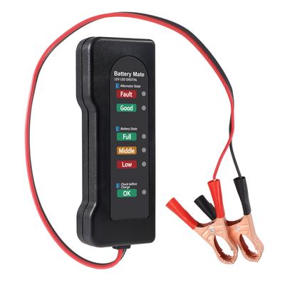 12-V-Autobatterietester, Lichtmaschinentester für Kraftfahrzeuge, Batterieprüfer, Analysator zum Prüfen der Lichtmaschine und des Batterieladesystems