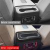 For Suburban 2023+ Car Seat Back Row Water Cup Holder Cover Frame Trim Sticker Accessories Parts Kits