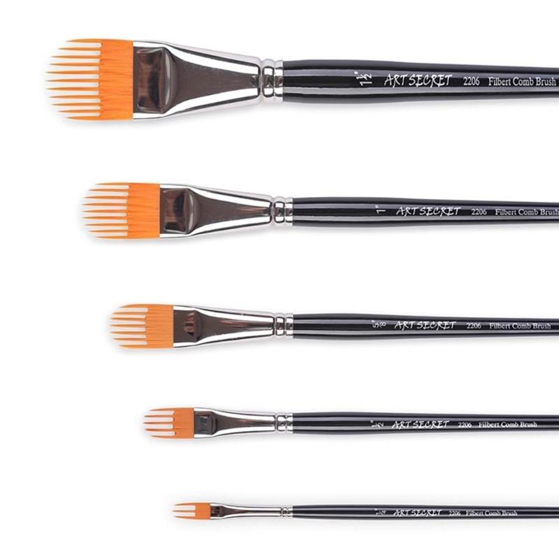 Artist Art Brush Multipurpose Oval Head Watercolor Brush For Chinese Inks Wash Painting Detailing Blending Work