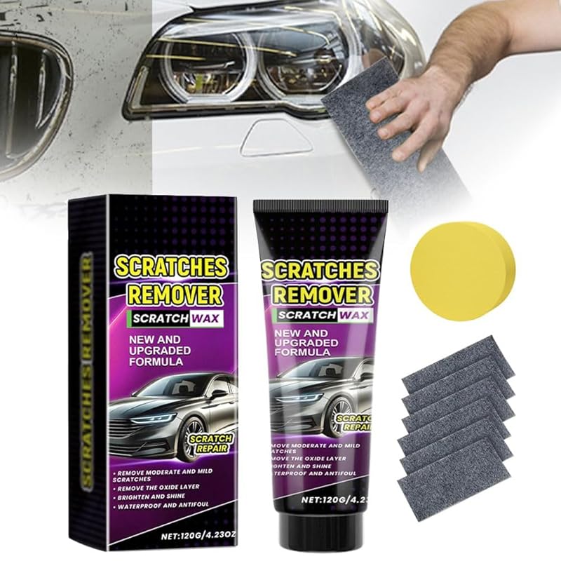 Nano Cloth Car Scratch Remover Set, 2025 New Nanowipe Cloth for Car Scratches, Car Scratch Repair Paste Car Wax Polish, Car Scratch Repair Kit for