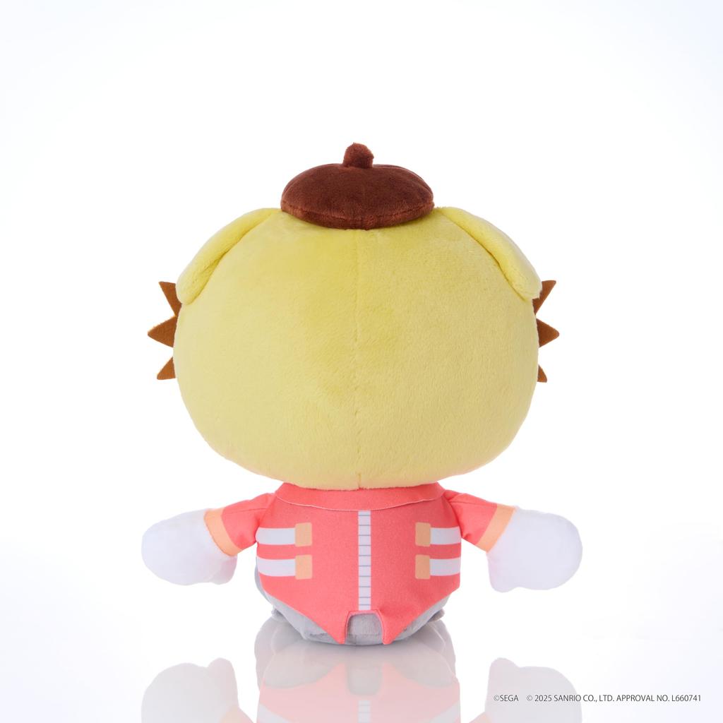 SEGA FAVE SONIC & FRIENDS Sanrio Characters Plush M Dr. Eggman × Pompompurin 23×30×20cm