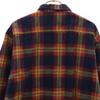 MAYWOOD 60s 70s Vintage Check Pattern Long Sleeve Flannel Shirt M Navy Men's Used