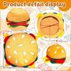 Whimsical Cotton Hamburger Headwear Themed Party Photo Props Costume Decors For Roleplay Event Family Bonding Activity