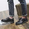 Young Men's Tooling Shoes Trendy Shoes Big Head Leather Shoes Men's Low Top Martin Shoes British Fashion Leather Casual Shoes