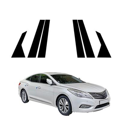 6 sztuk/zestaw słupki okienne samochodu osłona wykończeniowa naklejki nadające się do Hyundai Grandeur HG 2012-2017/Azera 2012-2017