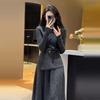 Chic Little Channel Style Knit Dress - Women's Autumn/Winter Set
