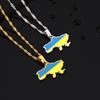Ukraine Map Pendant Ukraine Map Pendant Necklace Stainless Steel Ethnic Style Metal Pendant