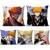 Kurosaki Ichigo Anime Bleach Pillow Case Square Pillow Bedroom Sofa LeisureComfort Cushion Car Living Room Home Decoration 40X40