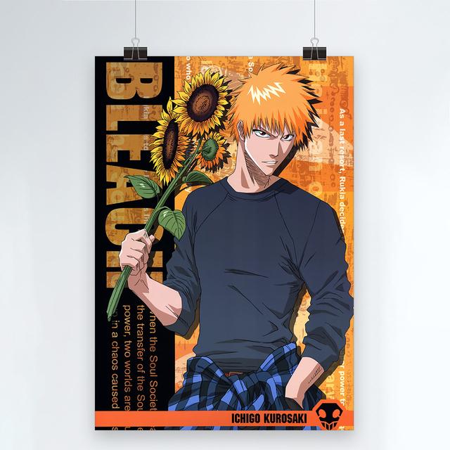 Japanische Anime-Wandkunst, BLEACH, Leinwandgemälde, Kurosaki-Poster, Drucke für Wohnzimmer, Jungenschlafzimmer, Heimdekoration, ohne Rahmen