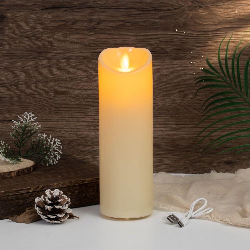 Creative Warm Glowing Candles Flameless Swing Flameless Candles Decorative Props