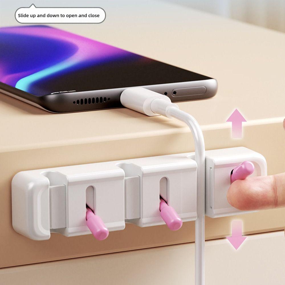 Portable Cable Organizer Wall-mounted Plug Holders New Charging Cable Storage Hook